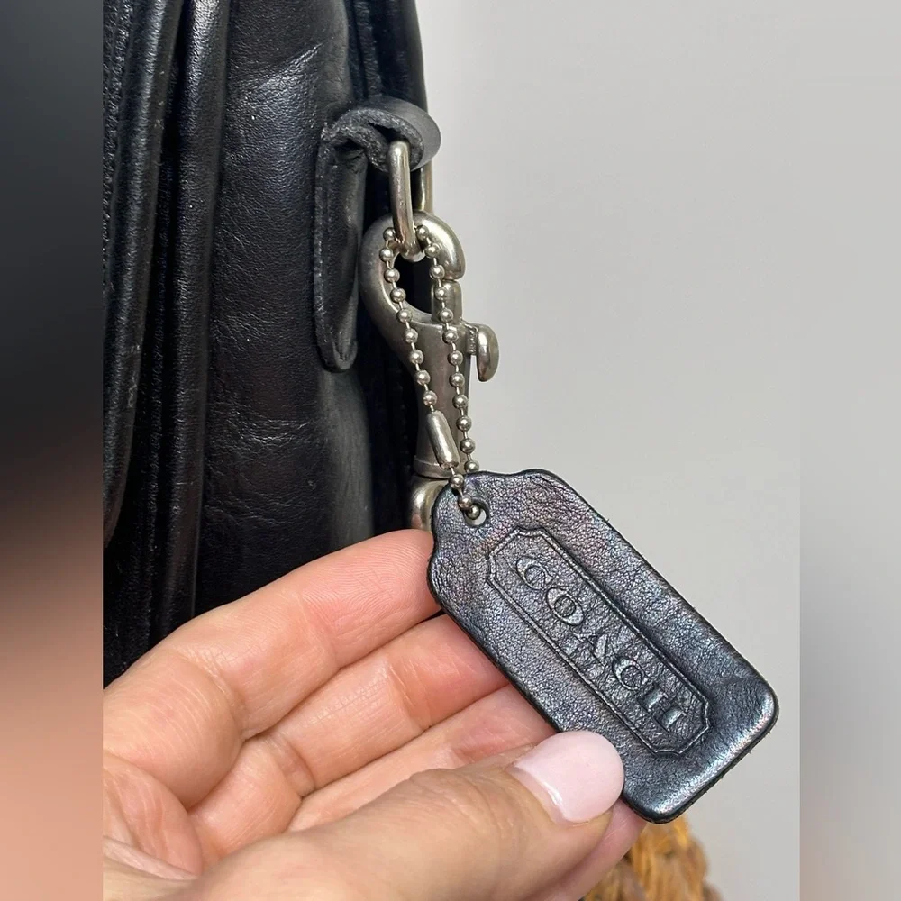 Vintage Coach 9870 Court bag black nickel hardware Costa Rica Y2K 2000s purse - Picture 3 of 14